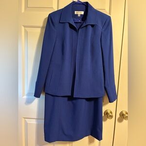 Kasper Royal Blue Blazer and sleeveless Dress